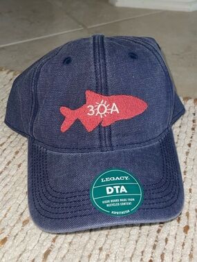 New 30A embroidered fish cap